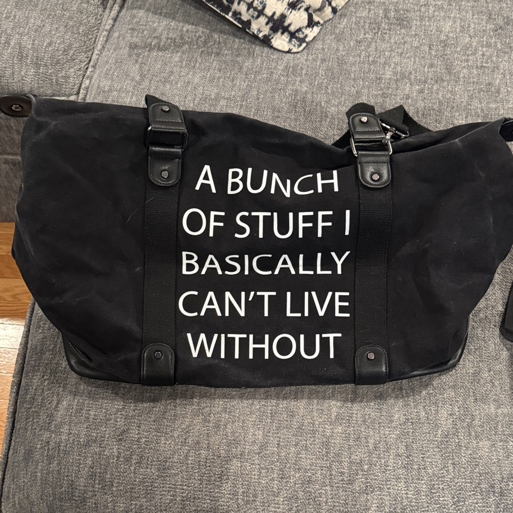 Black Canvas Men's Bag